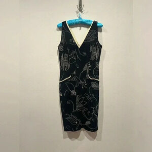 VINTAGE PAT MCDONAGH Midi Dress / Size 8 /